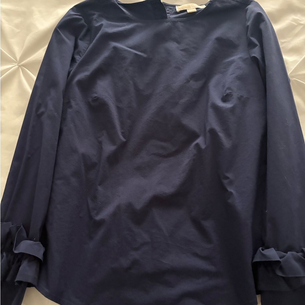 Michael Kors Navy Blue Blouse